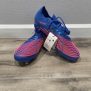 Adidas Predator Edge.1 SG Soccer Cleats Women Size 8 Blue Pink Hi-Res Turbo